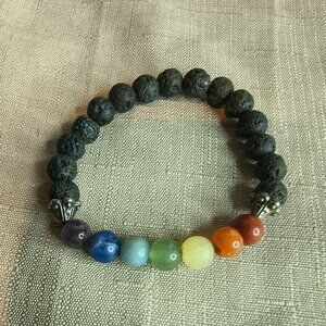 Natural Stone Chakra Stretch Bracelet
